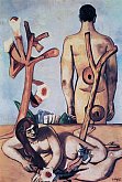 Max Beckmann: Adam und Eva (Mann und Frau), 175 x 120 cm, Santa Barbara, Kalifornien, Sammlung Stephan Lackner, 1932 (IKARE Bilddatenbank)