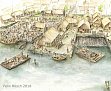 Schleswig um 1100 (Rekonstruktion: Felix Rsch)