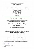 Antrittsvorlesung Windorf