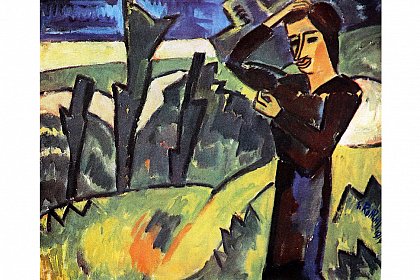 Karl Schmidt-Rottluff, Frau in den D�nen, 1914, �l auf Leinwand
Albertinum | SKD, � Karl Schmidt-Rottluff: VG Bild-Kunst, Bonn 2026